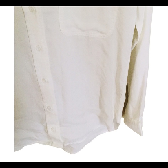 NWT ANTHROPOLOGIE CLOTH & STONE Landry Eyelet Button Down Shirt White Size XS - Picture 10 of 13